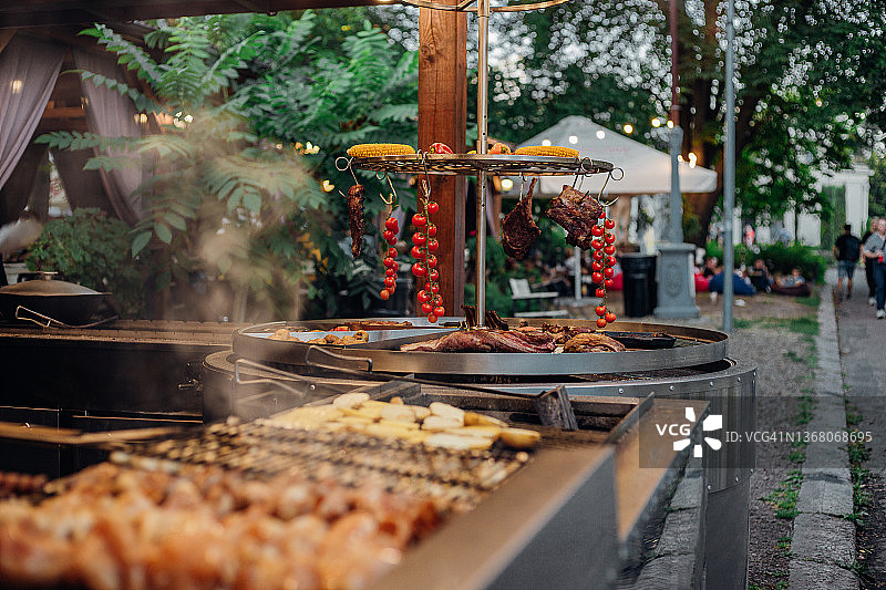 烧烤街头小吃图片素材