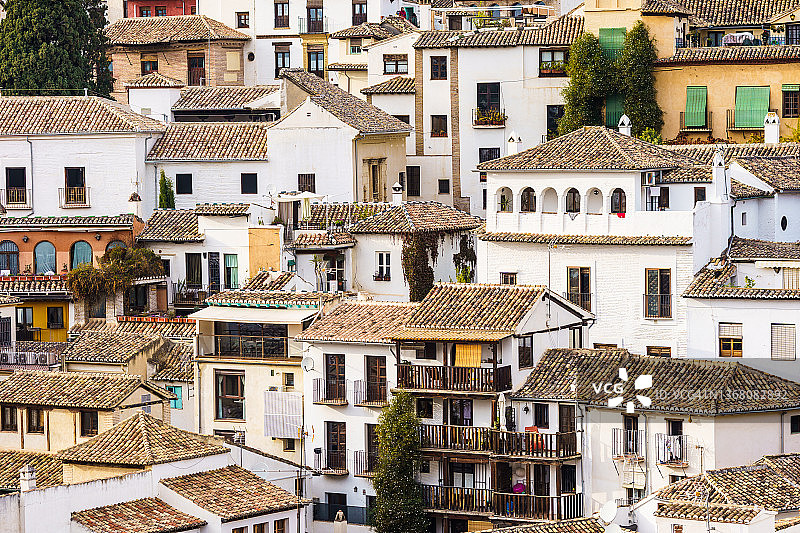 西班牙安达卢西亚格拉纳达老城墙面图片素材