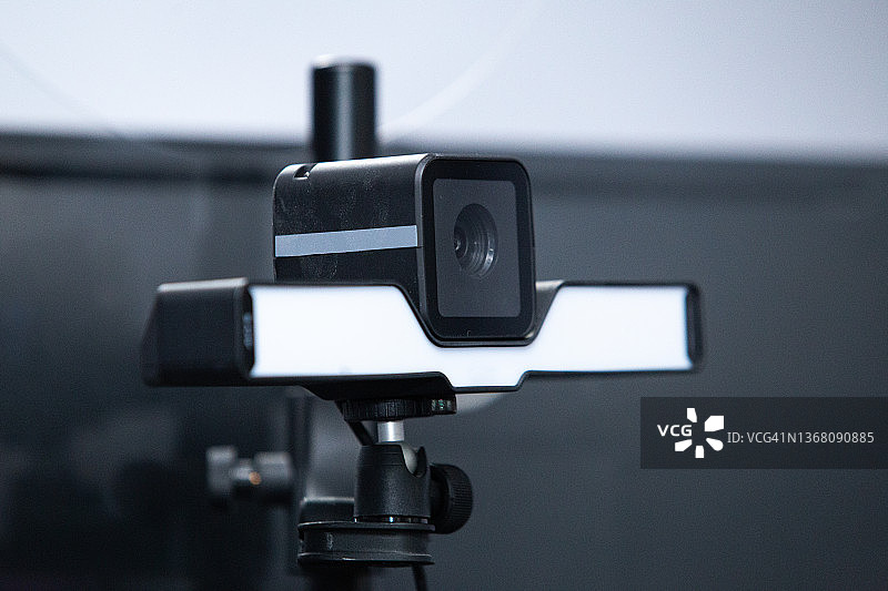 带数码相机的ID证件图片素材