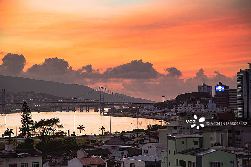 弗洛里亚诺波利斯的黎明图片素材