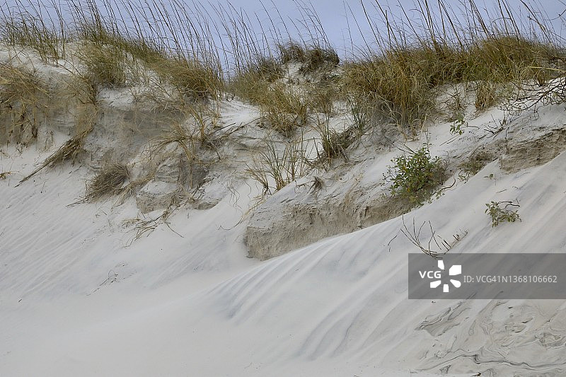 风吹沙丘图片素材