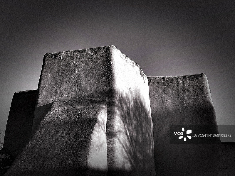 新墨西哥州兰乔德陶斯圣弗朗西斯科教堂图片素材