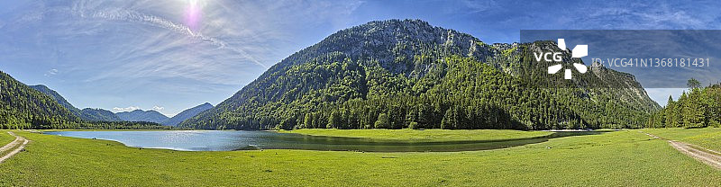 鲁波尔丁米特湖，巴伐利亚，德国图片素材