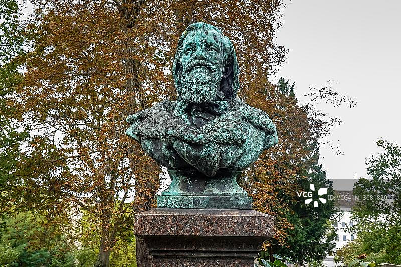 速记发明人利奥波德·阿伦茨的坟墓，位于德国柏林米特区Liesenstrasse法国归正会教区第二墓地图片素材