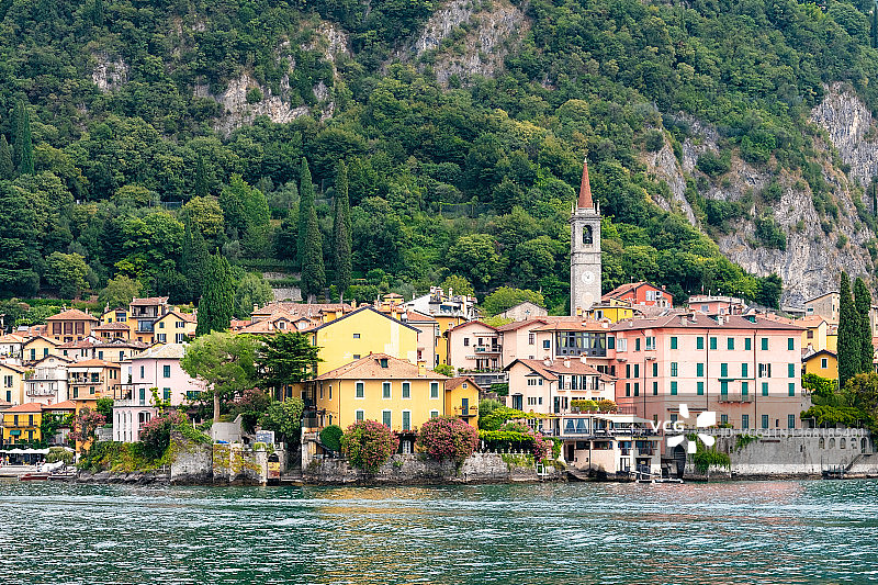 意大利伦巴第莱科科莫湖畔的瓦伦纳图片素材