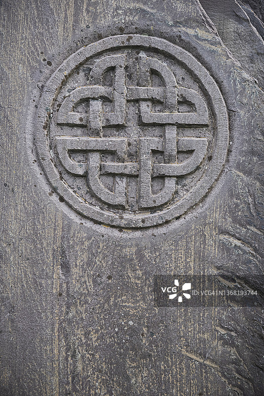 爱尔兰克里郡凯尔特墓碑背景图片素材