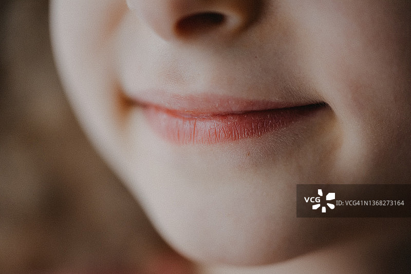 儿童笑容特写图片素材