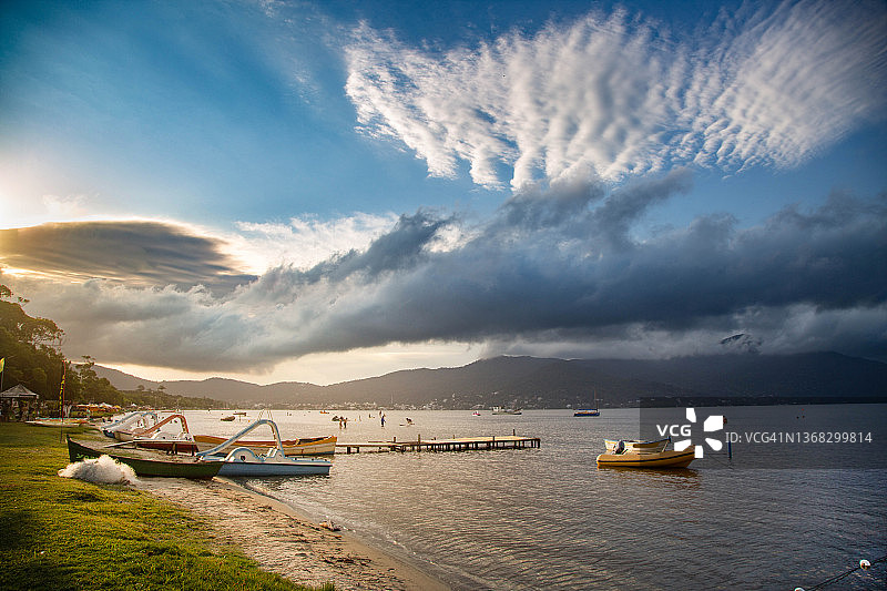 巴西弗洛里亚诺波利斯康塞桑泻湖图片素材