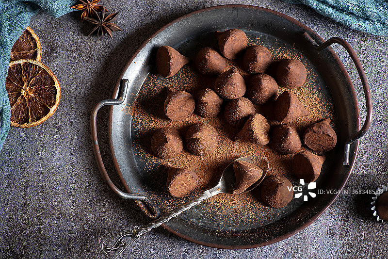 巧克力松露图片素材