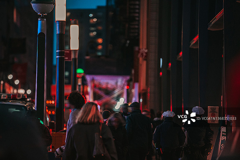 纽约人群图片素材