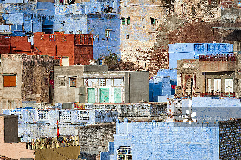 印度的蓝色之城图片素材