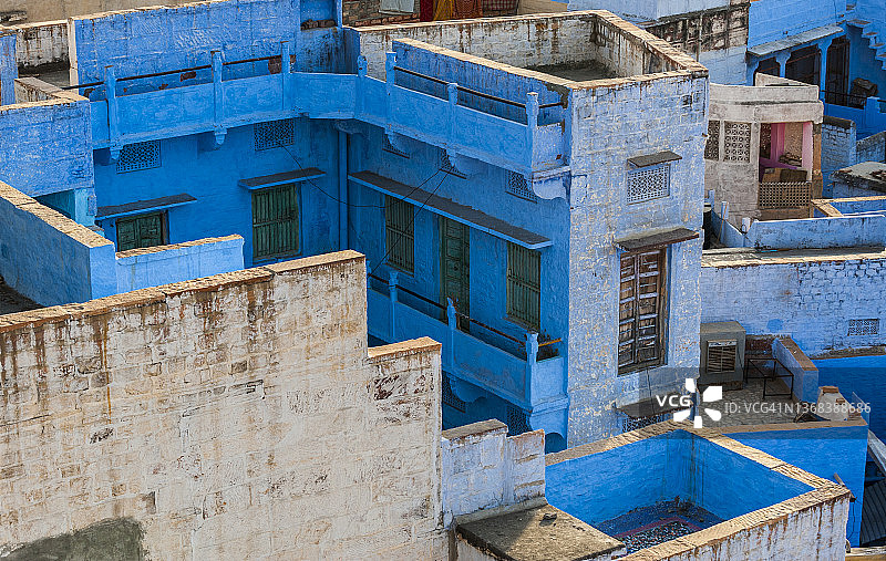 印度的蓝色之城图片素材