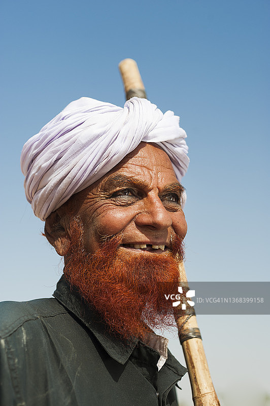 在比卡内尔附近的穆斯林男子图片素材