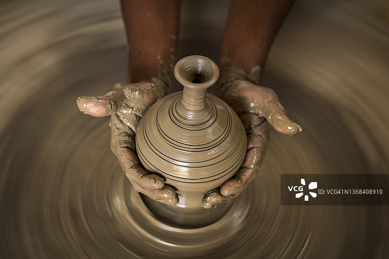陶器旋坯图片素材