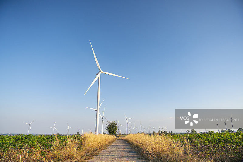 用于发电的风车图片素材