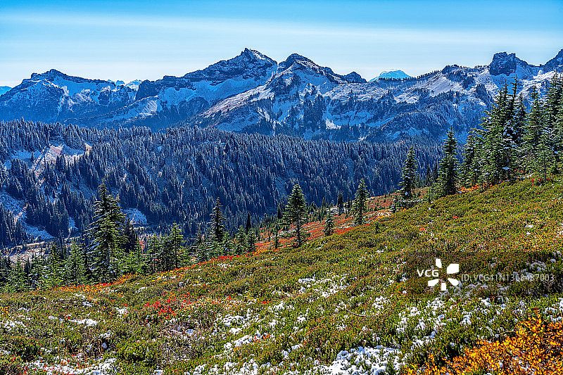 天堂中的秋季与初冬图片素材