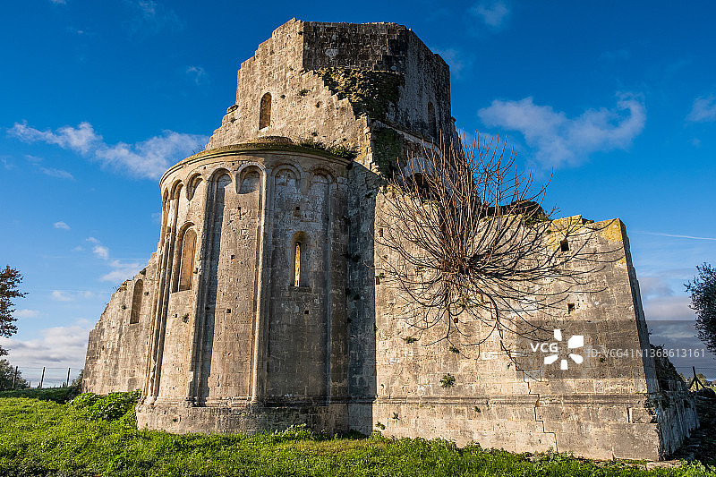 圣布鲁齐奥修道院,格罗塞托 - 意大利托斯卡纳图片素材