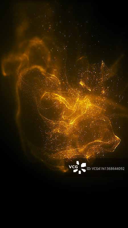 金色粒子和闪光图片素材