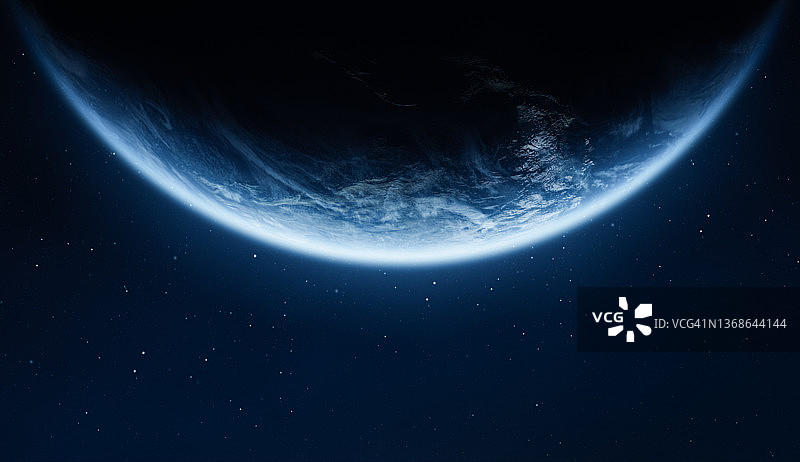 从太空看地球图片素材