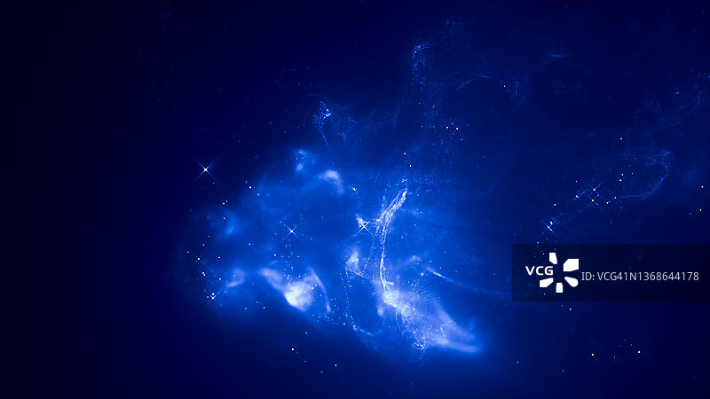 蓝色星云图片素材