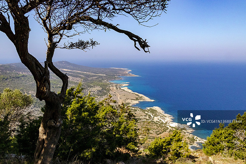 塞浦路斯阿卡马斯半岛阿芙罗狄蒂海岸小径图片素材