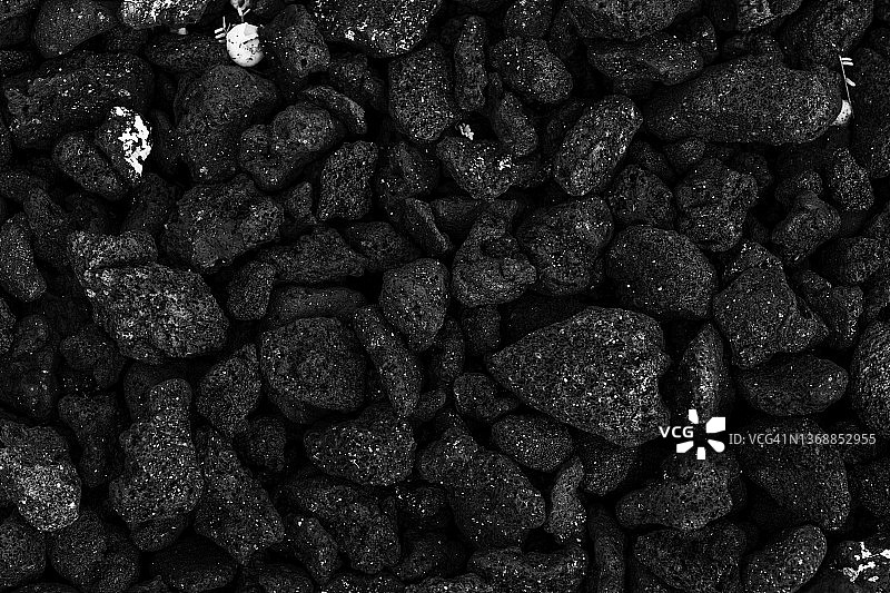 夏威夷大岛上的黑色熔岩图片素材