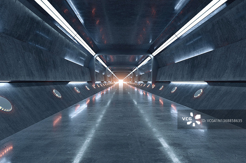 未来主义室内概念建筑图片素材