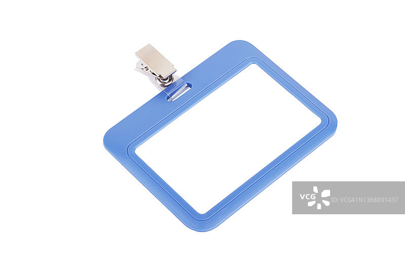 白色背景上的姓名徽章图片素材