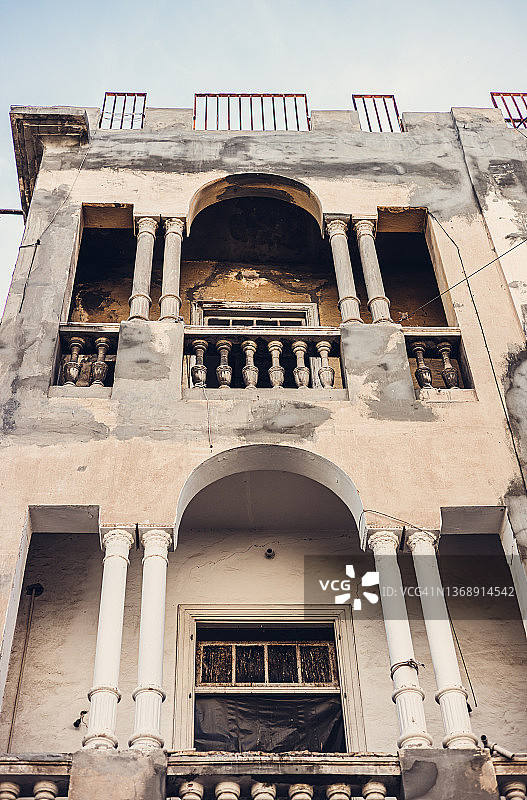 废弃的英国殖民时期建筑老建筑图片素材