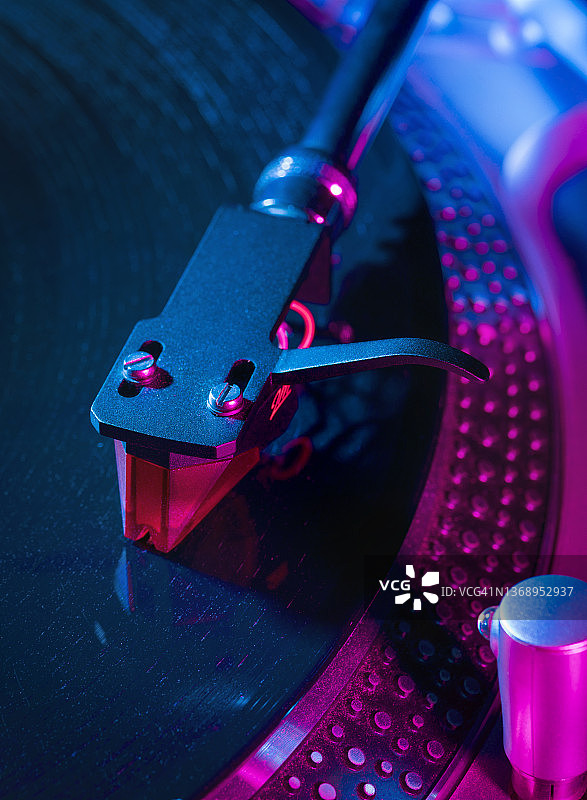 黑胶唱片播放机唱针图片素材