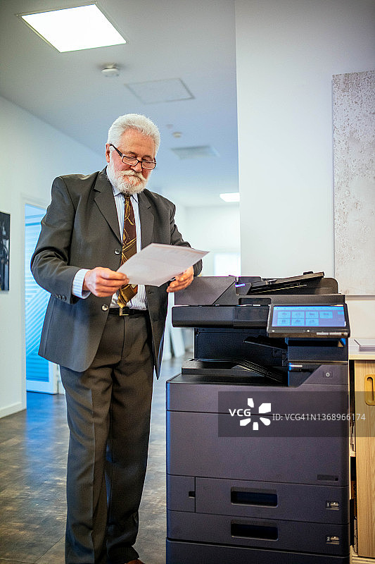 商人复印文件图片素材