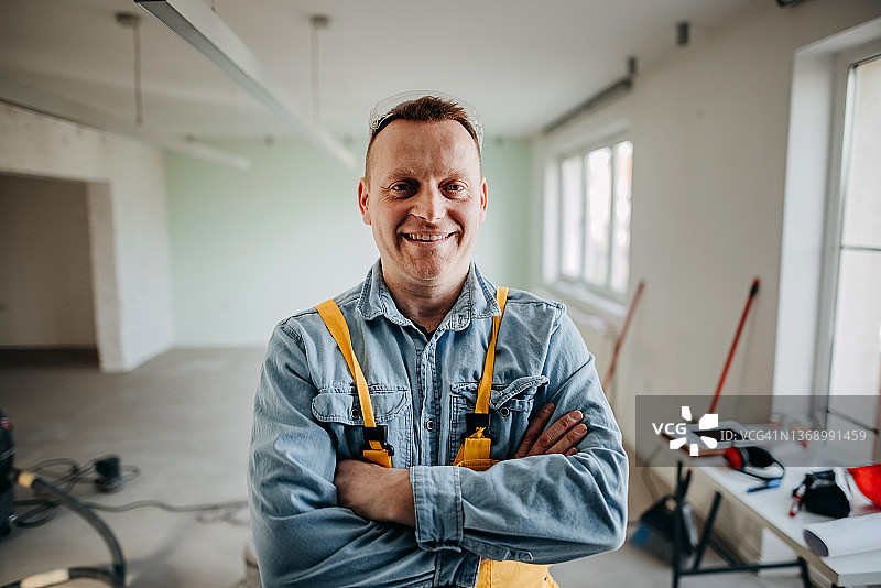 男工人肖像图片素材