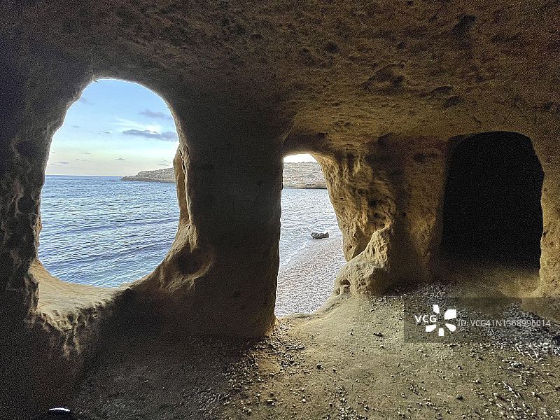 布兰卡海滩，洛尔卡，西班牙图片素材