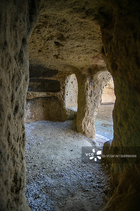布兰卡海滩，洛尔卡，西班牙图片素材