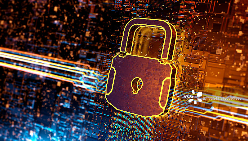 数字背景安全系统和数据保护图片素材