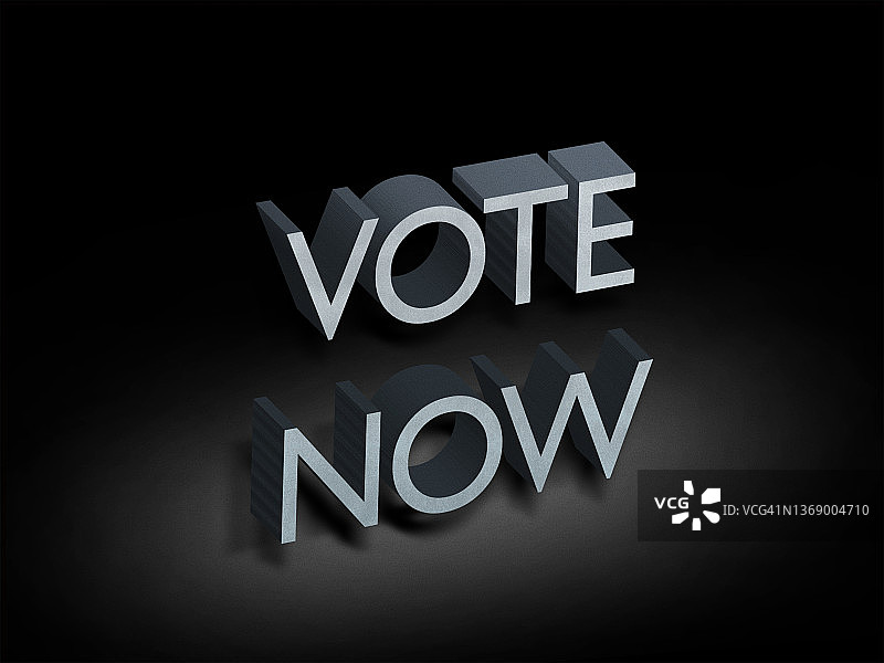 立即投票3D文字图片素材