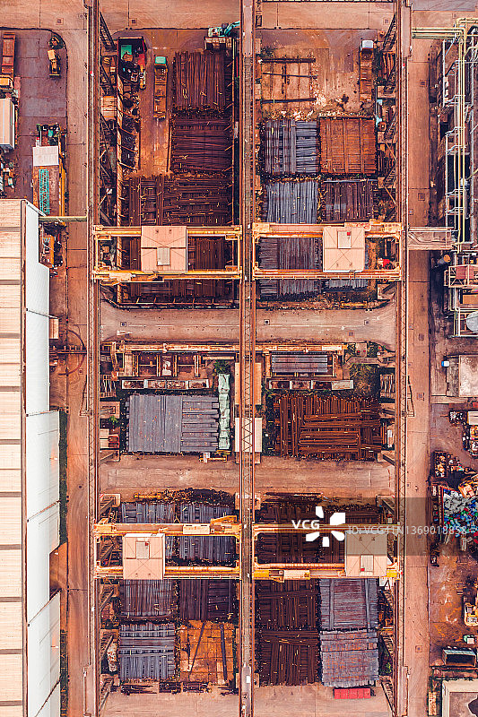 水泥厂航拍景观图片素材