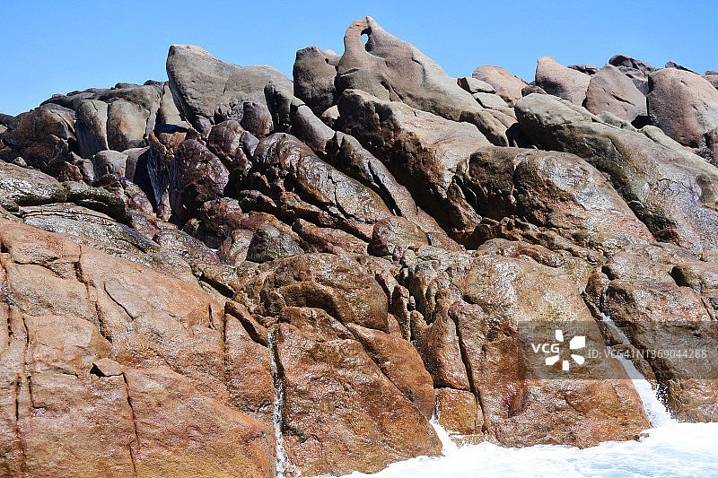 西澳大利亚州壮观的岩层图片素材
