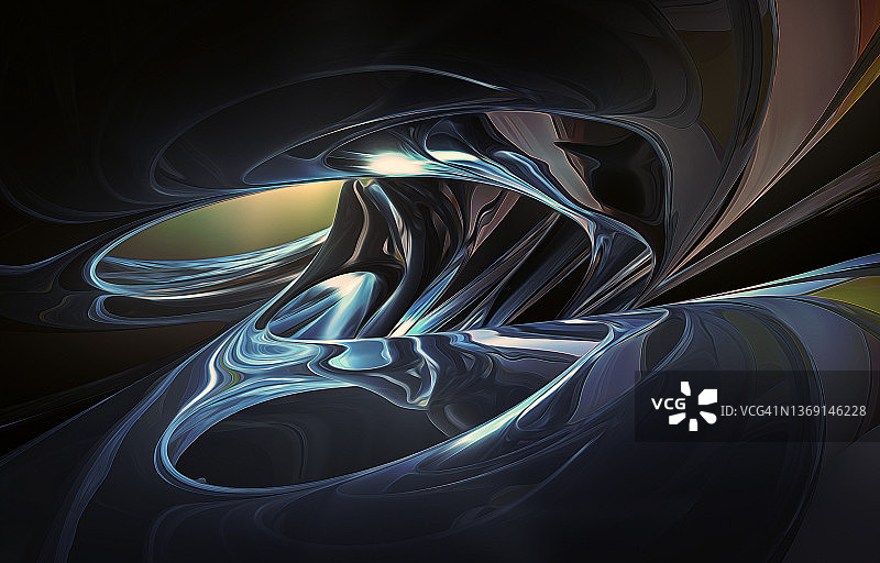 3D抽象未来主义渲染图片素材