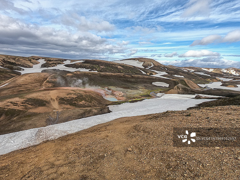冰岛火山景观图片素材