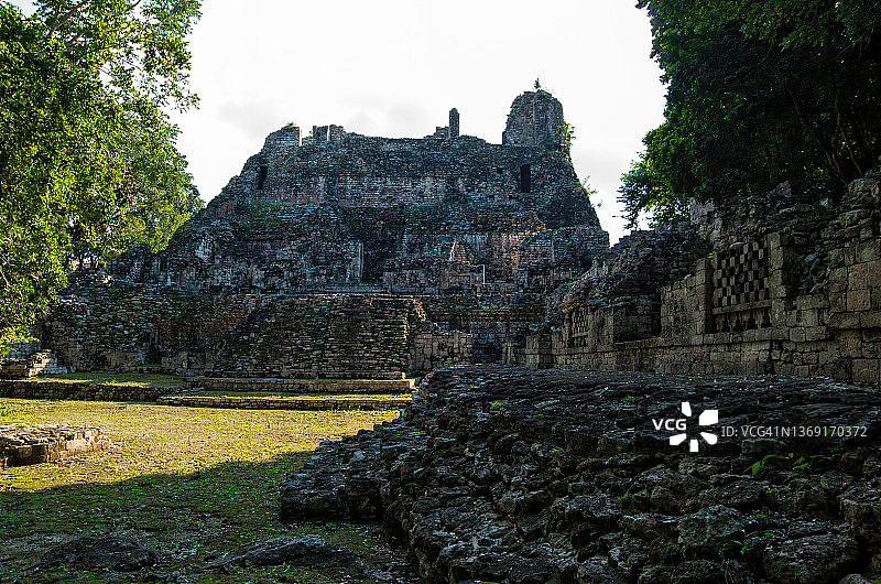 墨西哥坎佩切贝坎遗址结构IV图片素材