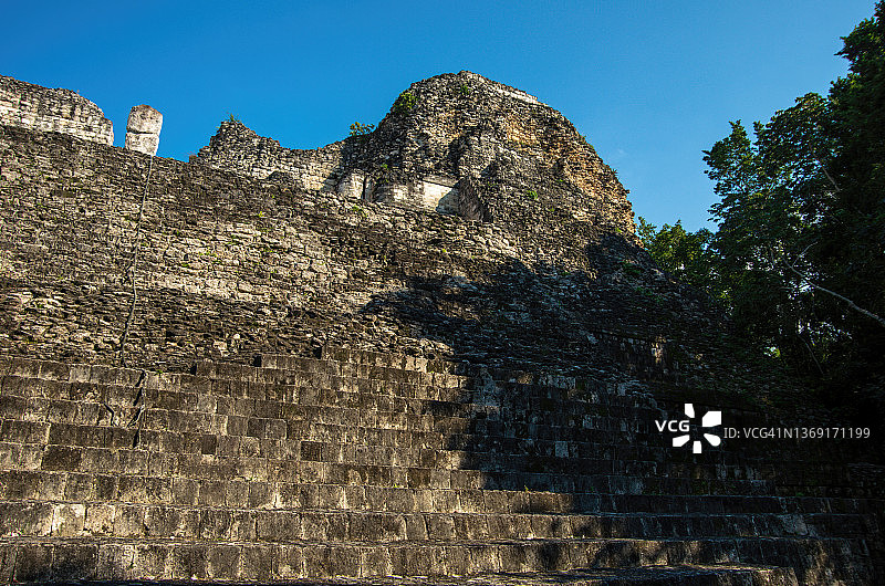 贝坎的结构八号（Estructura VIII），墨西哥坎佩切州图片素材