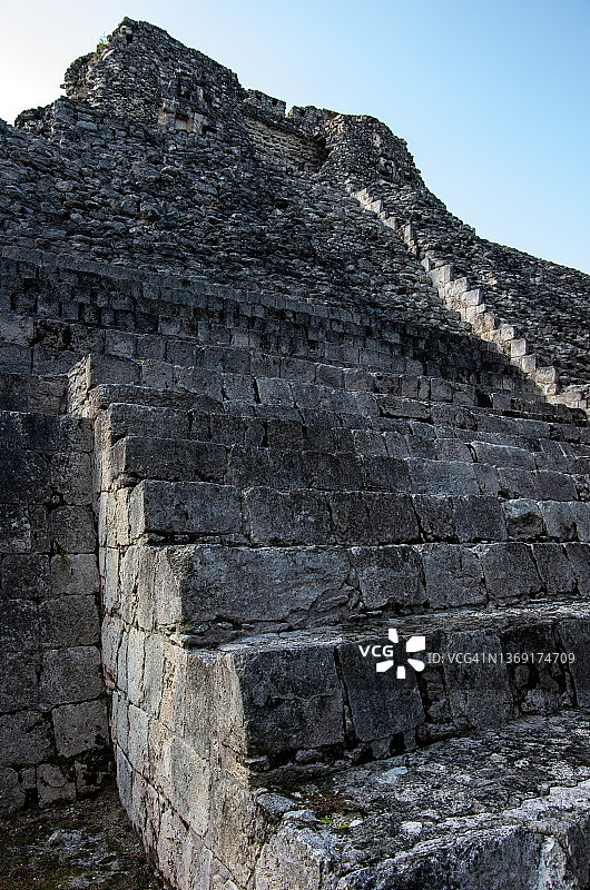 墨西哥坎佩切贝坎的X结构图片素材