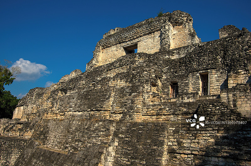 墨西哥坎佩切贝坎遗址IV号建筑图片素材