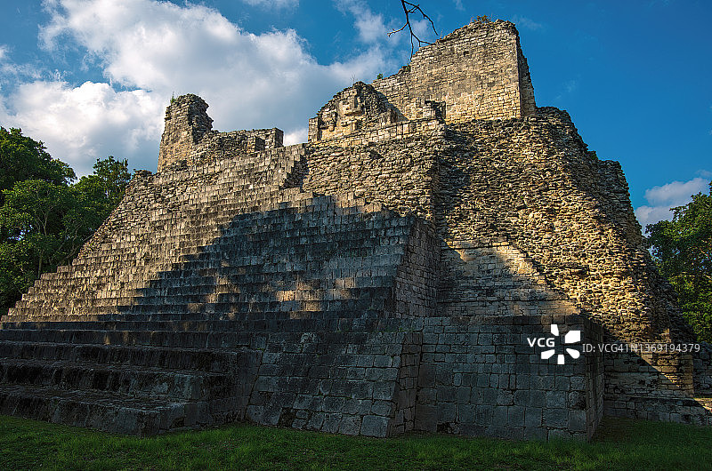 墨西哥坎佩切贝坎遗址结构IV图片素材