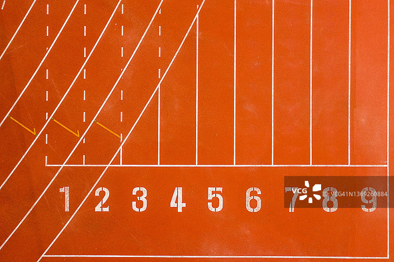 带数字的跑道航拍俯视图图片素材