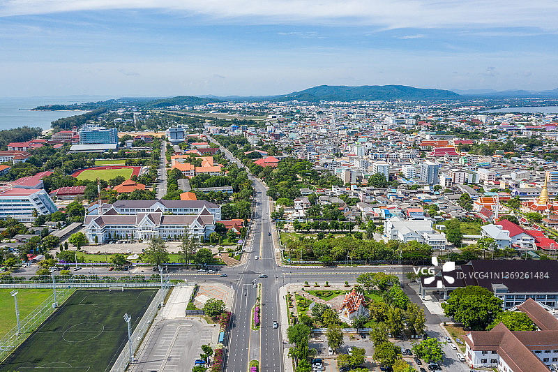 泰国宋卡府航拍景观图片素材