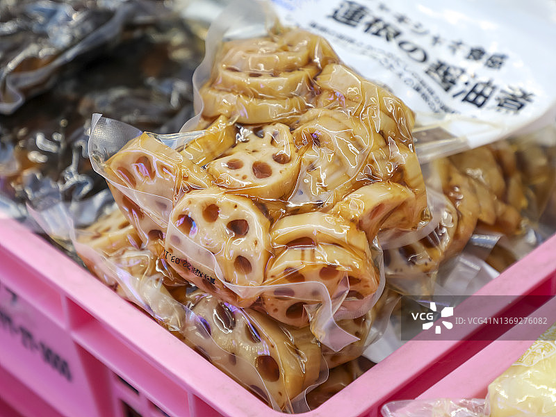 酱油卤藕真空包装图片素材