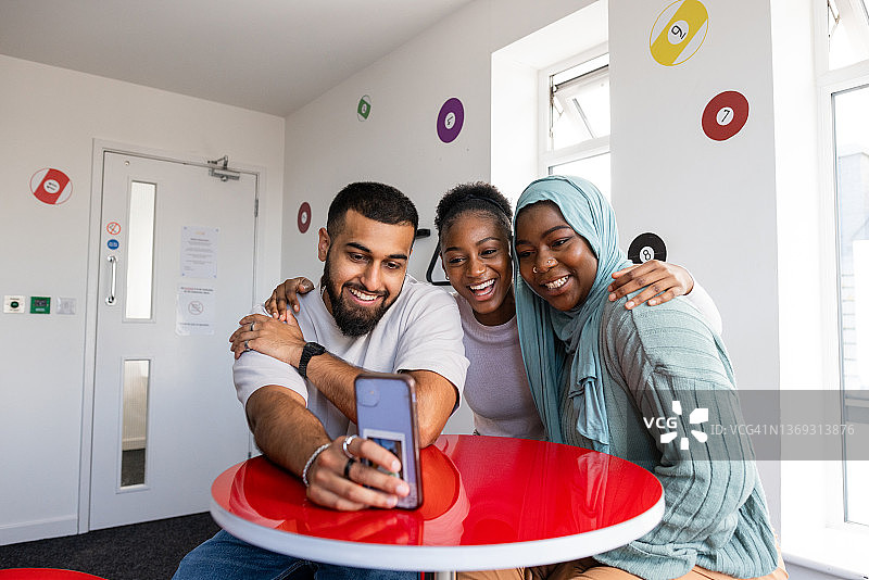 朋友们一起自拍图片素材