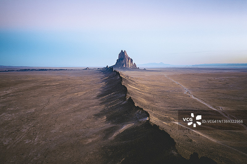 新墨西哥州舰岩山顶鸟瞰图片素材
